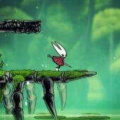 بررسی بازی "Hollow knight: silksong" + زیرنویس فارسی hollow-knight-silksong-hornet-standing-in-a-green-location