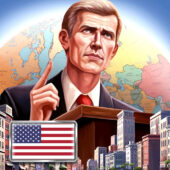 دانلود بازی MA 1 – President Simulator PRO v1.0.66 (عصر مدرن 1: شبیهساز رئیسجمهور) برای اندروید دانلود بازی MA 1 – President Simulator برای اندروید