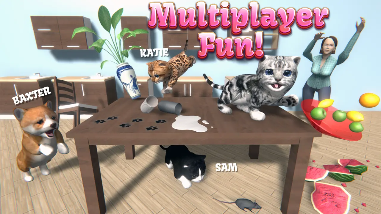 دانلود بازی Cat Simulator: Kitten stories v5.6.2 (شبیهساز گربه: داستانهای بچهگربه) برای اندروید Mobile Cat Simulator: Kitten stories